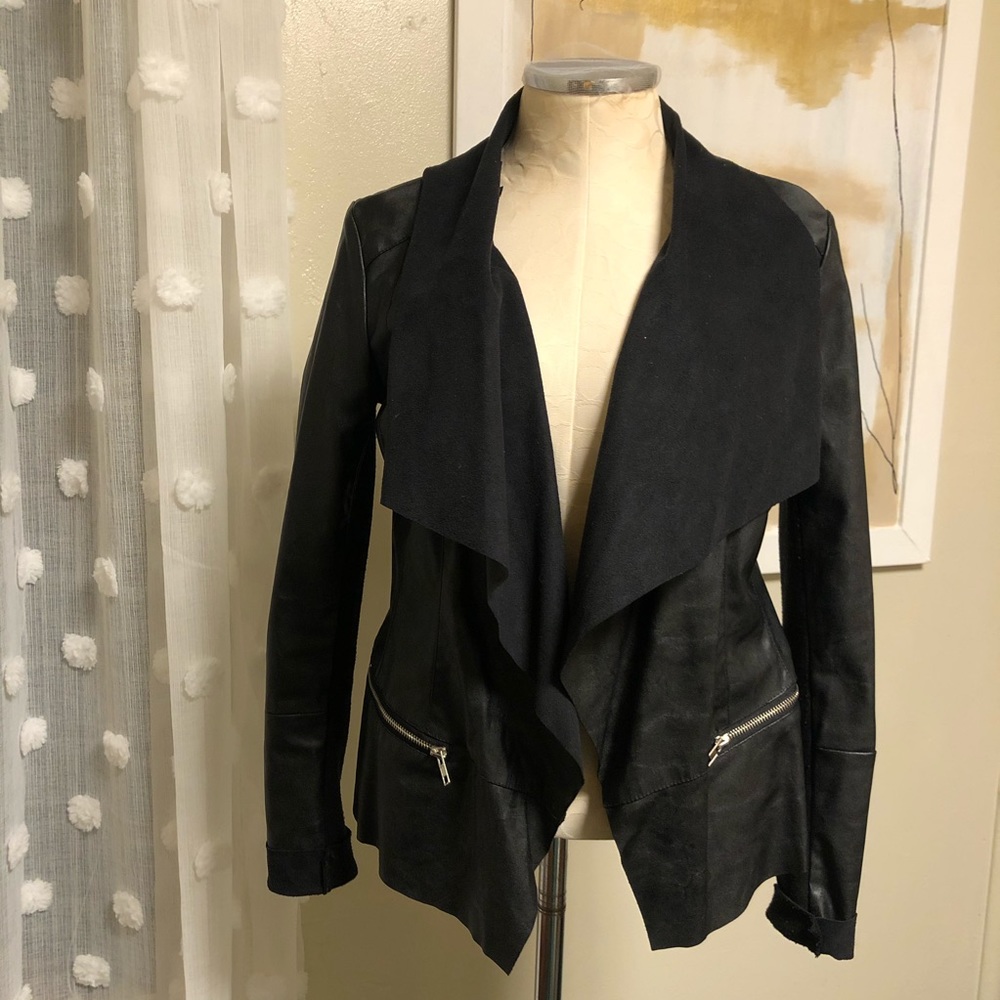 Faux leather jacket
